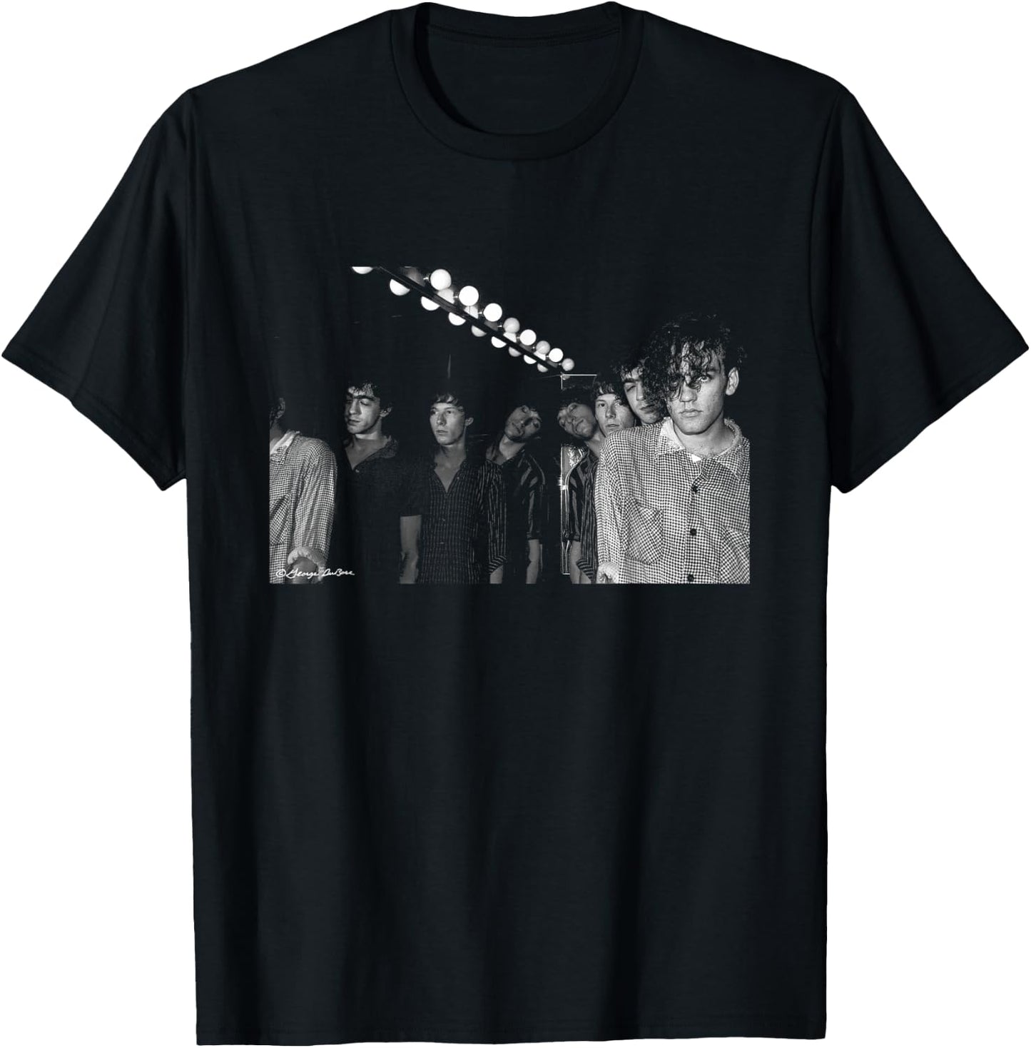 REM Band Photo , -Adults/Kids, Black, Small, Short Sleeve T-Shirt - T-Shirt | Black