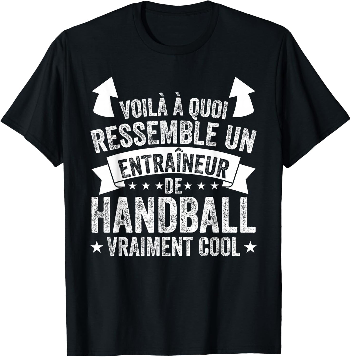 Funny A Handball Coach Really Cool Coach , Black, S T-Shirt - T-Shirt | Black