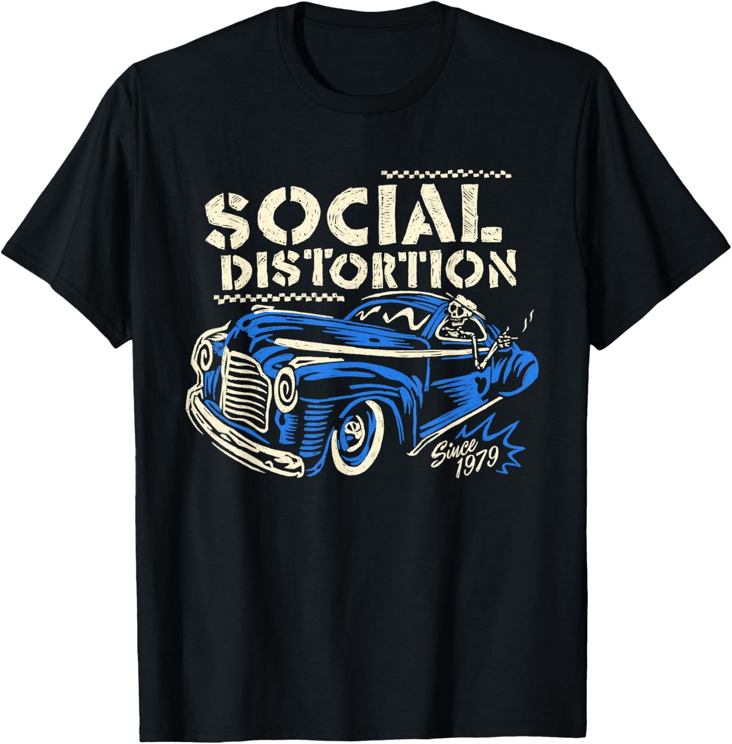 Official Social Distortion 1979 Car T-Shirt - T-Shirt | Black