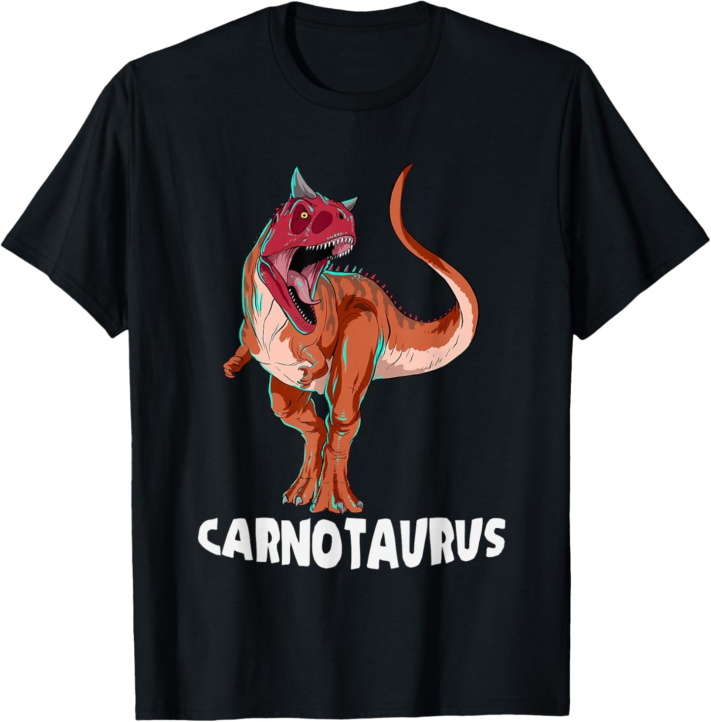 Carnotaurus Dinosaur Design T-Shirt - T-Shirt | Black
