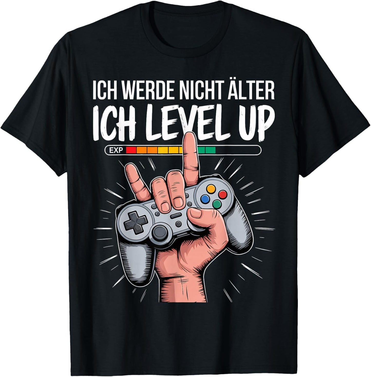 Gaming Console Gamer Video Game Gamer Birthday Gift , black T-Shirt - T-Shirt | Black