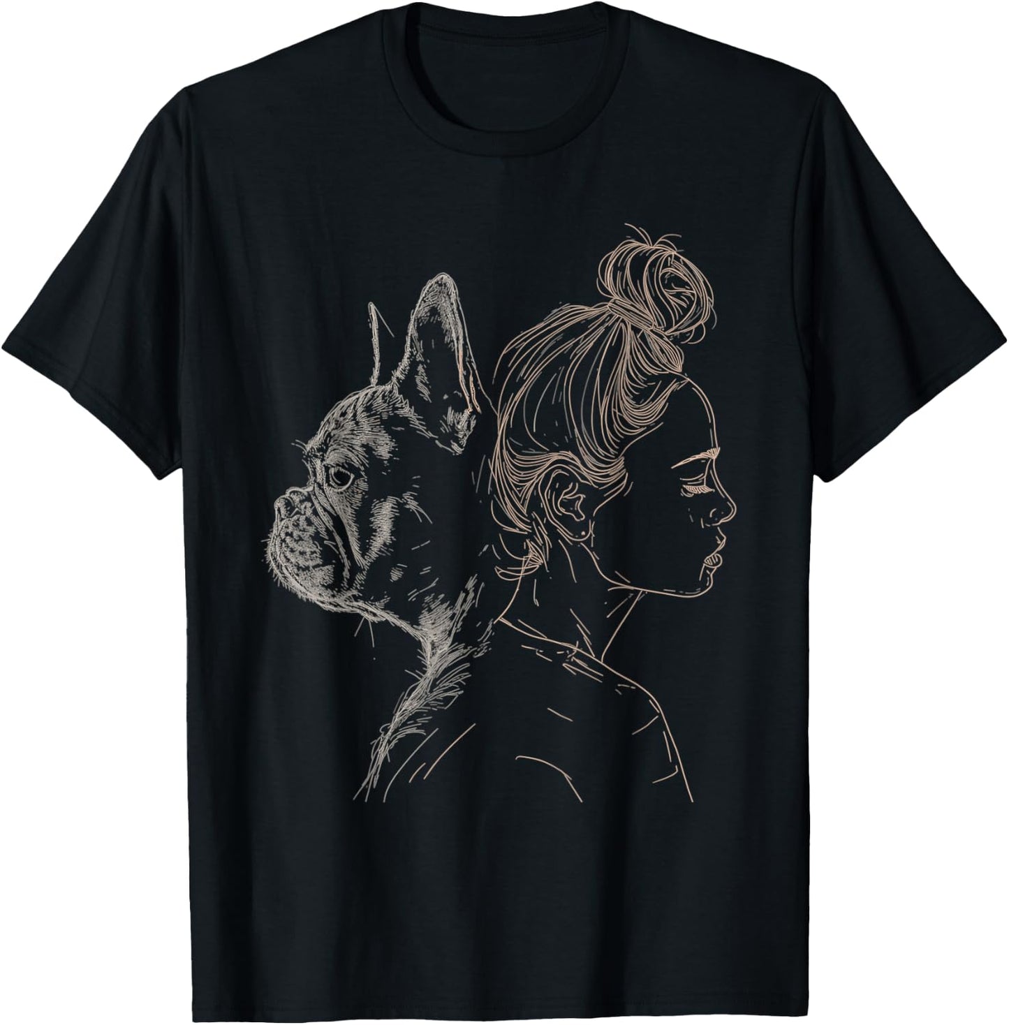French Bulldog Mom Cute Frenchie Lover Mother's Day Women T-Shirt - T-Shirt | Black