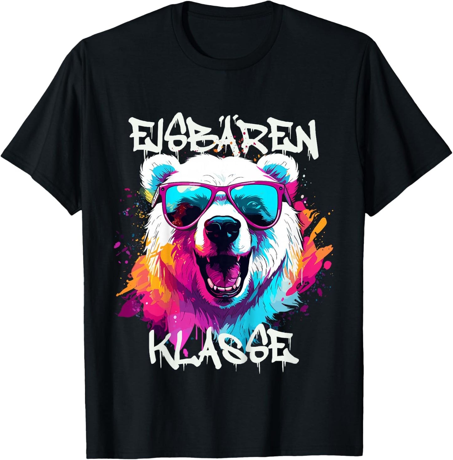 Kinder Cooler Eisbär für Eisbärenklasse Grundschule, Klassentier T-Shirt - T-Shirt | Black