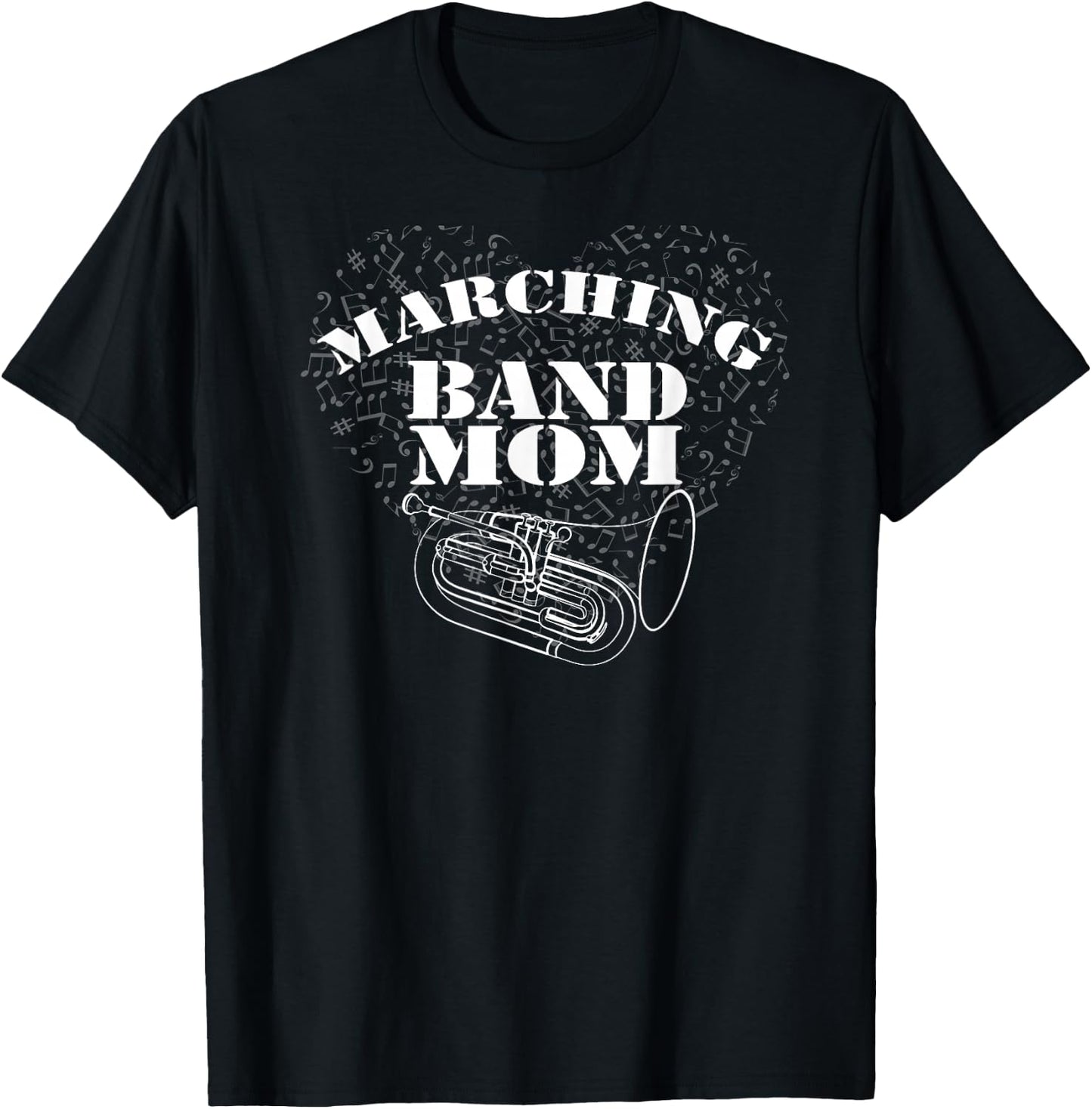 Marching Band: Band Mom Euphonium Baritone T-Shirt - T-Shirt | Black