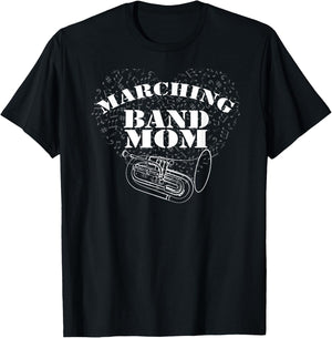 Marching Band: Band Mom Euphonium Baritone T-Shirt - T-Shirt | Black