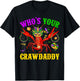 Who's Your Crawdaddy Crawfish Jester Beads Funny Mardi Gras T-Shirt - T-Shirt | Black