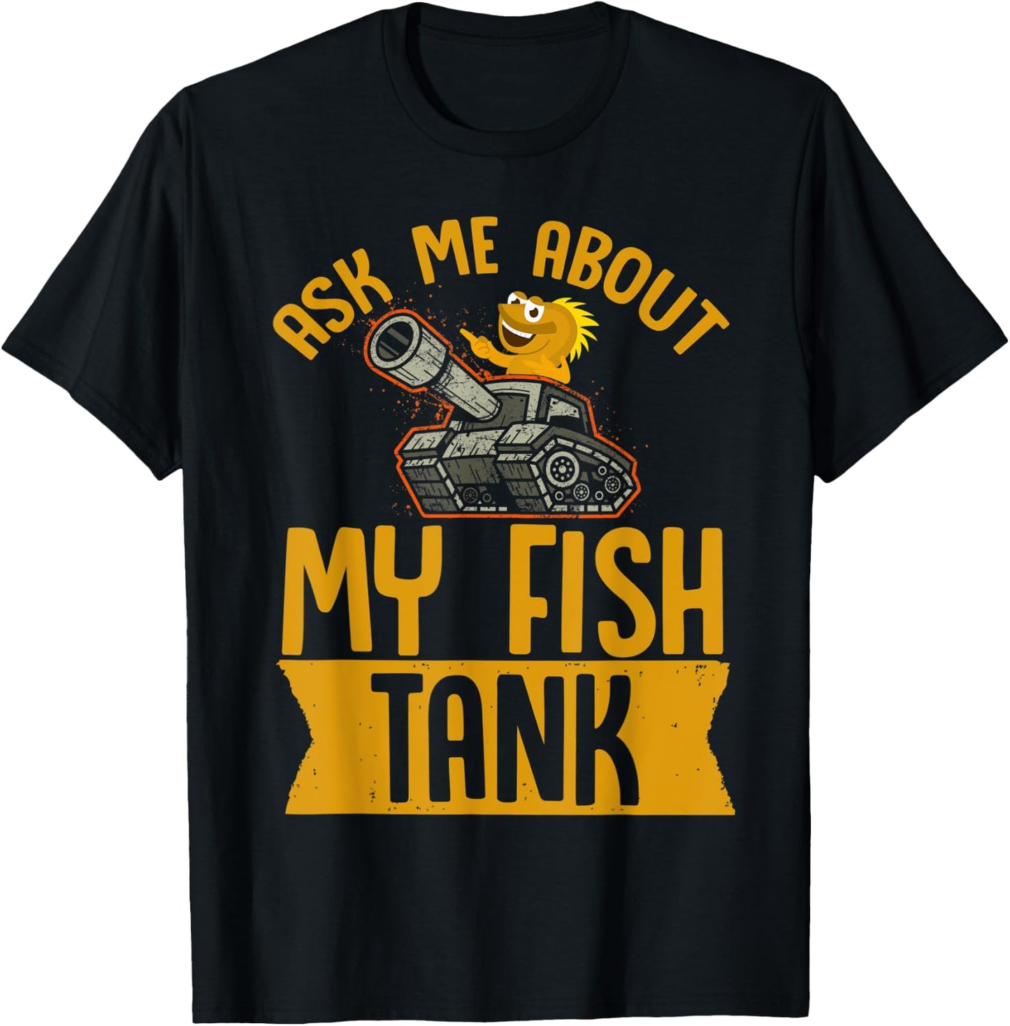 Ask Me About My Fish Tank Aquarium Lovers Fish Tank T-Shirt - T-Shirt | Black
