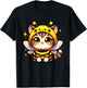 Cute kawaii cat in a bee costume halloween bee theme T-Shirt - T-Shirt | Black