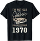 Oldtimer Jahrgang 1970 56. Geburtstag T-Shirt - T-Shirt | Black