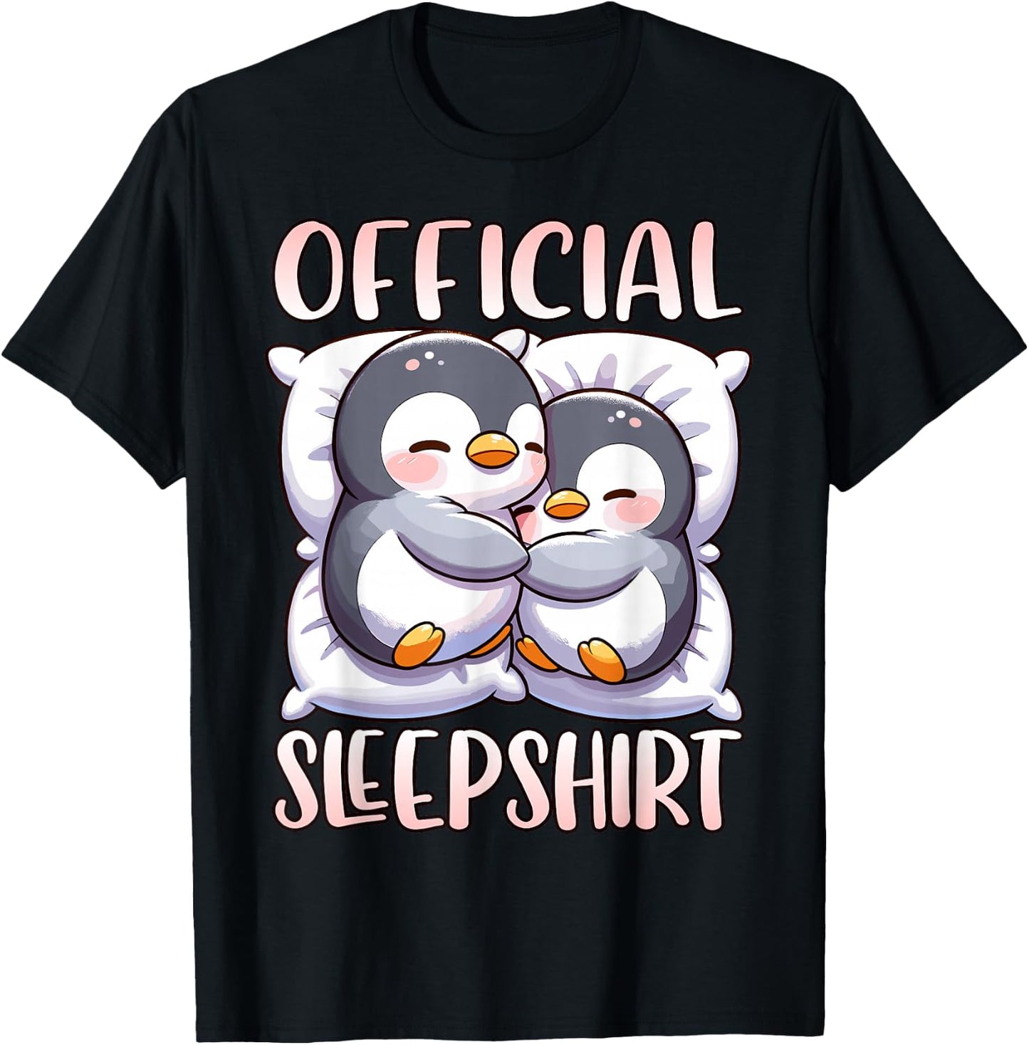 Sleep Penguin, Official Sleepshirt, Nightshirt & Sleeping T-Shirt - T-Shirt | Black
