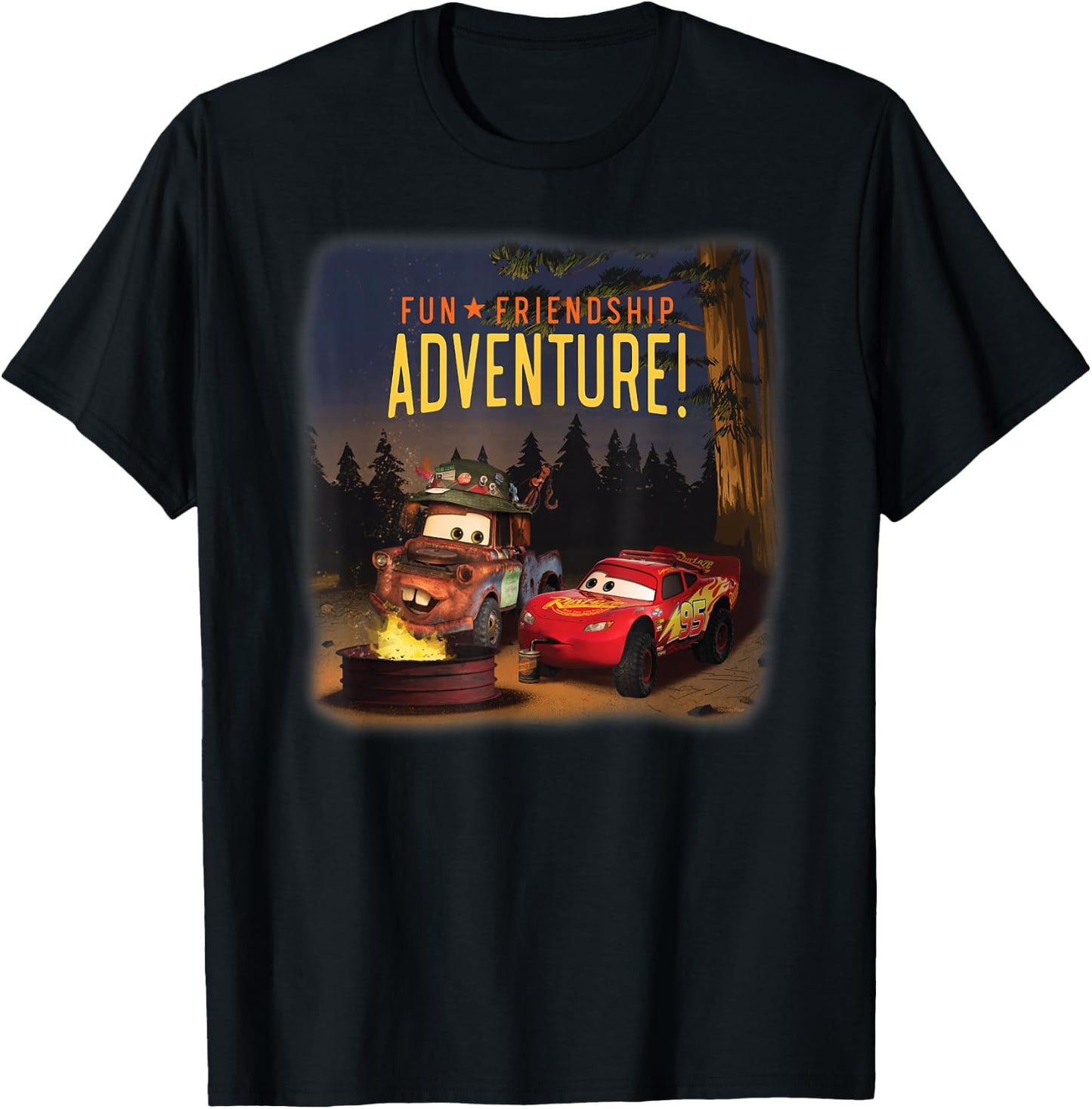 Disney and Pixar’s Cars Fun Friendship Adventure T-Shirt - T-Shirt | Black