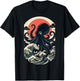 Giant Sea Creature Art Men Women Funny Octopus T-Shirt - T-Shirt | Black