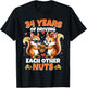 34th Wedding Anniversary 34 Years Of Driving Each Other Nuts T-Shirt - T-Shirt | Black
