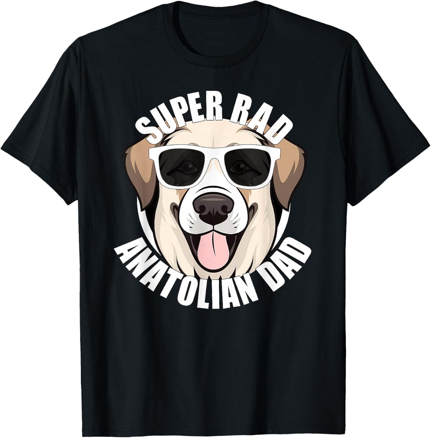Anatolian Shepherd Dad Funny Father’s Day Dog Father T-Shirt - T-Shirt | Black