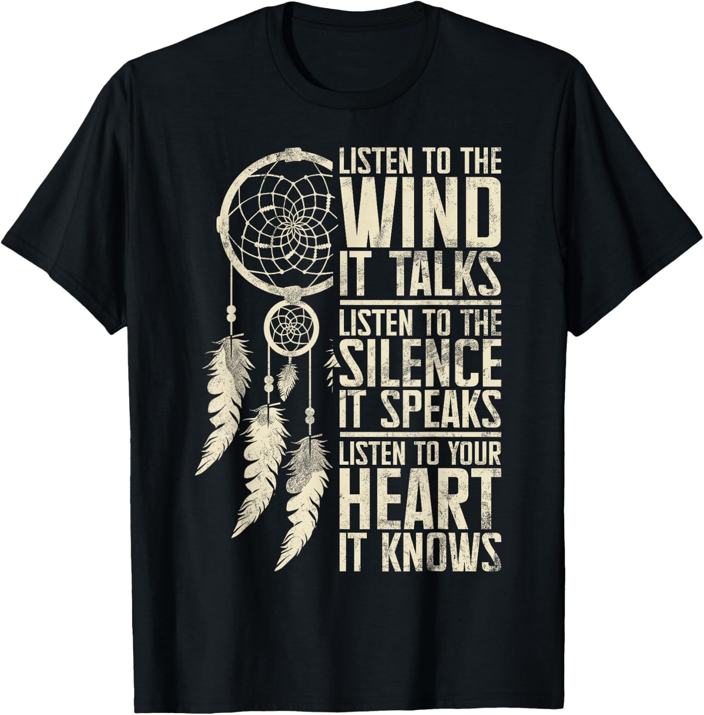 Indian Cherokee Indian Pride Tribal Headdress Art , black T-Shirt - T-Shirt | Black
