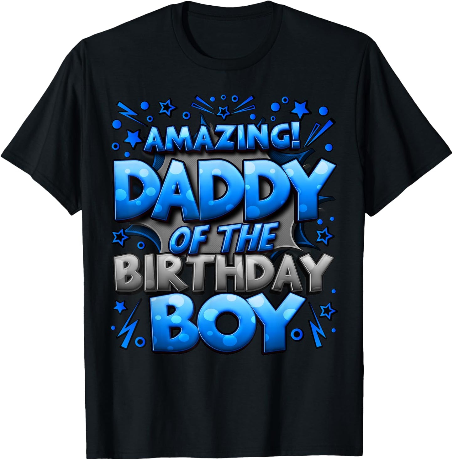 Daddy of the Birthday Boy Matching Family Father T-Shirt - T-Shirt | Black