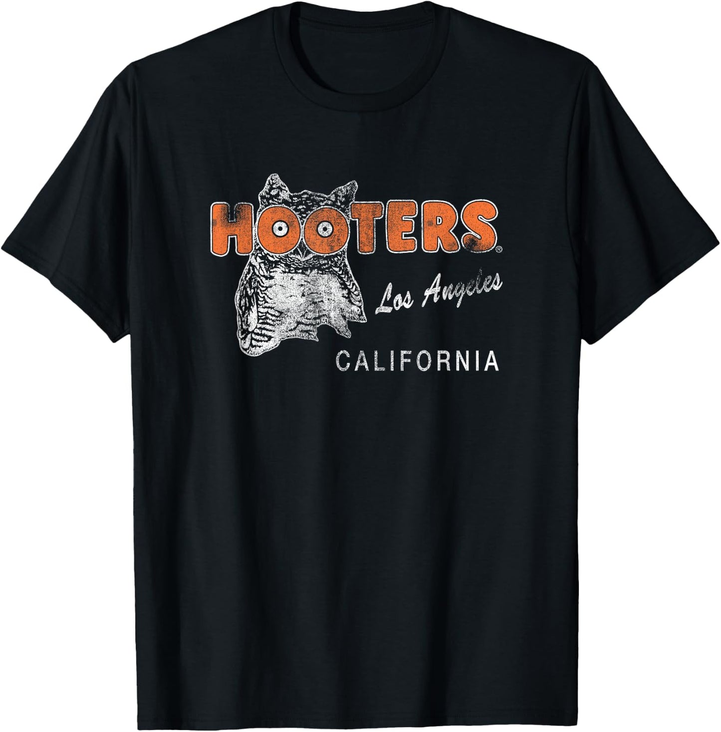 Hooters Vintage Los Angeles , black T-Shirt - T-Shirt | Black