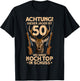 Men's 50 Years Deer Hunter 50th Birthday Hunting , black, s T-Shirt - T-Shirt | Black
