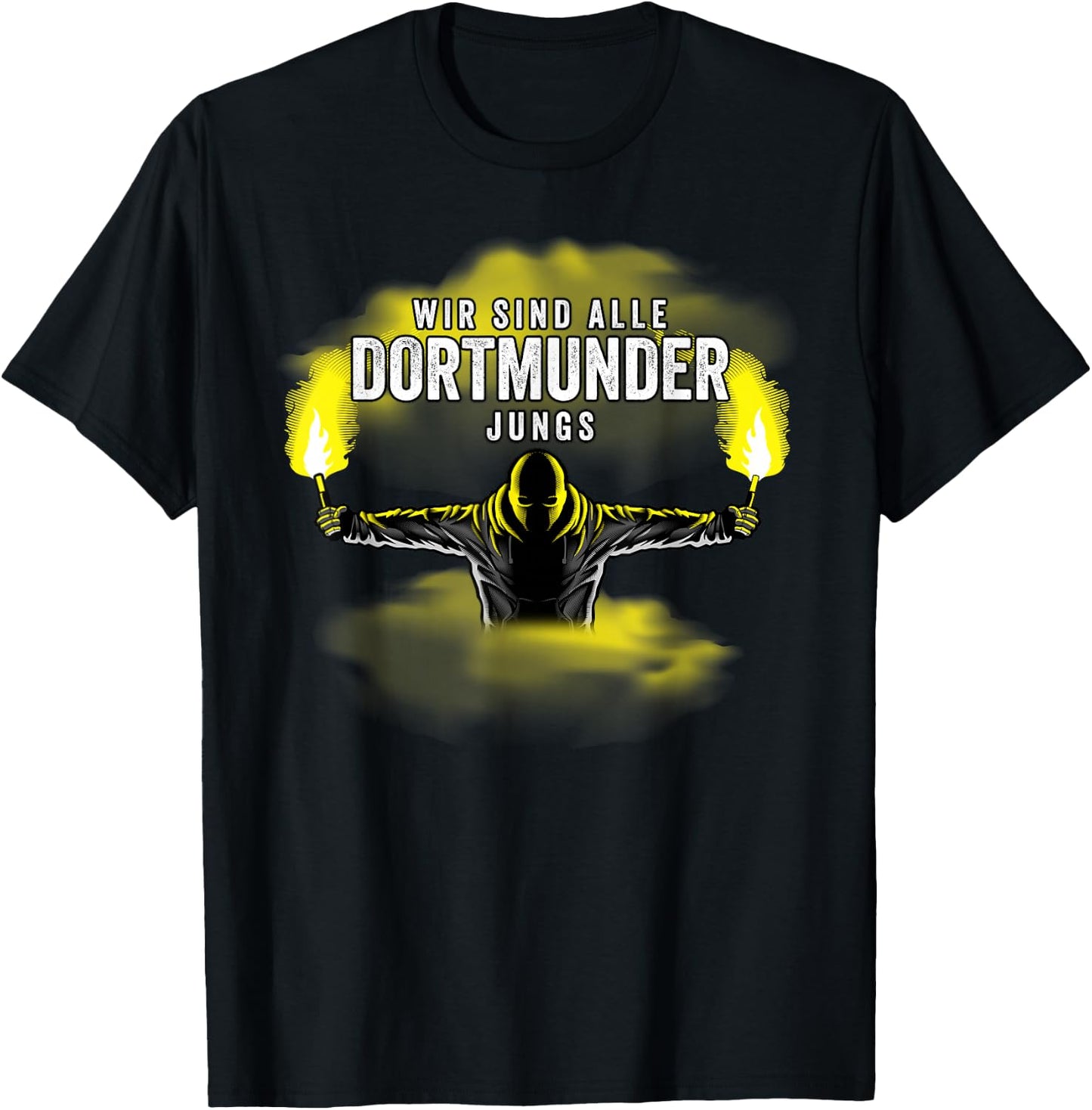DORTMUNDER Jungs - Fussball - Dortmund - PYRO - BENGALO T-Shirt - T-Shirt | Black