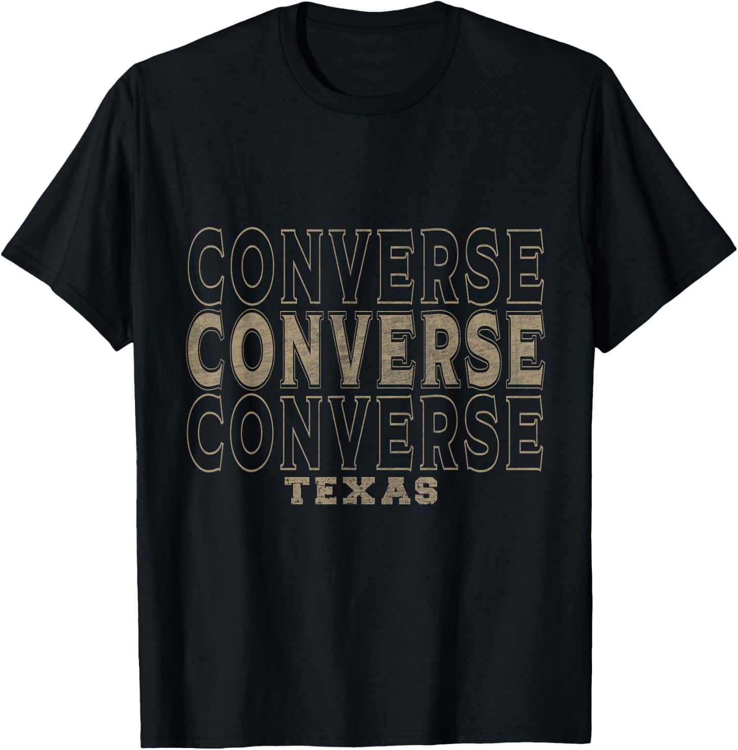 Converse Texas Vintage , Black, S T-Shirt - T-Shirt | Black
