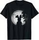 Cute Design Rabbit And Moon Rabbit Lover Men Women T-Shirt - T-Shirt | Black