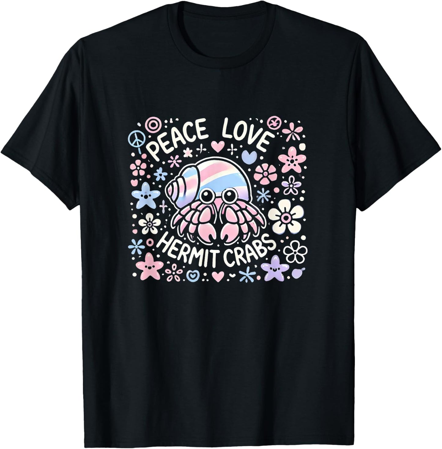 Hermit Crab Shirt Girls Hermit Crab Lover Hermit Crabs , Small, Black T-Shirt - T-Shirt | Black