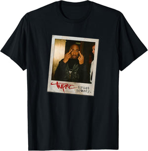 Tupac Trust Nobody Photo , black T-Shirt - T-Shirt | Black