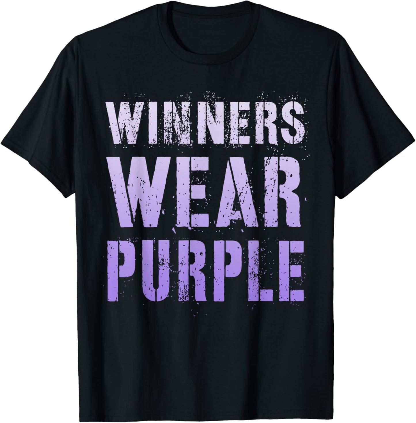 Vintage WINNERS WEAR PURPLE Summer Camp Team Go War Game T-Shirt - T-Shirt | Black