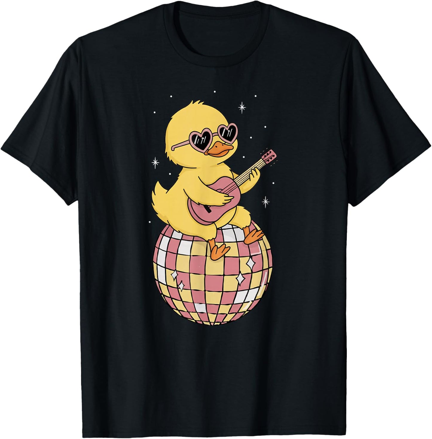 Funny Yellow Duck Disco Dancing Groovy Retro 80s Costume T-Shirt - T-Shirt | Black