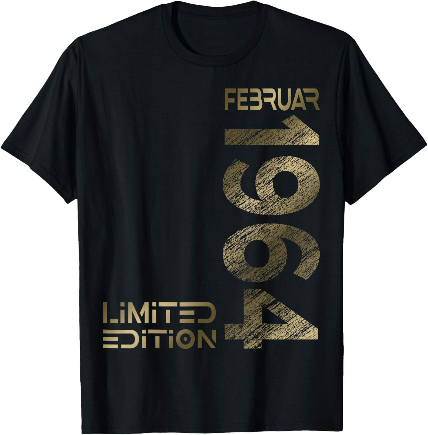 February 1964 Man Woman 60th Birthday Limited Edition , black T-Shirt - T-Shirt | Black