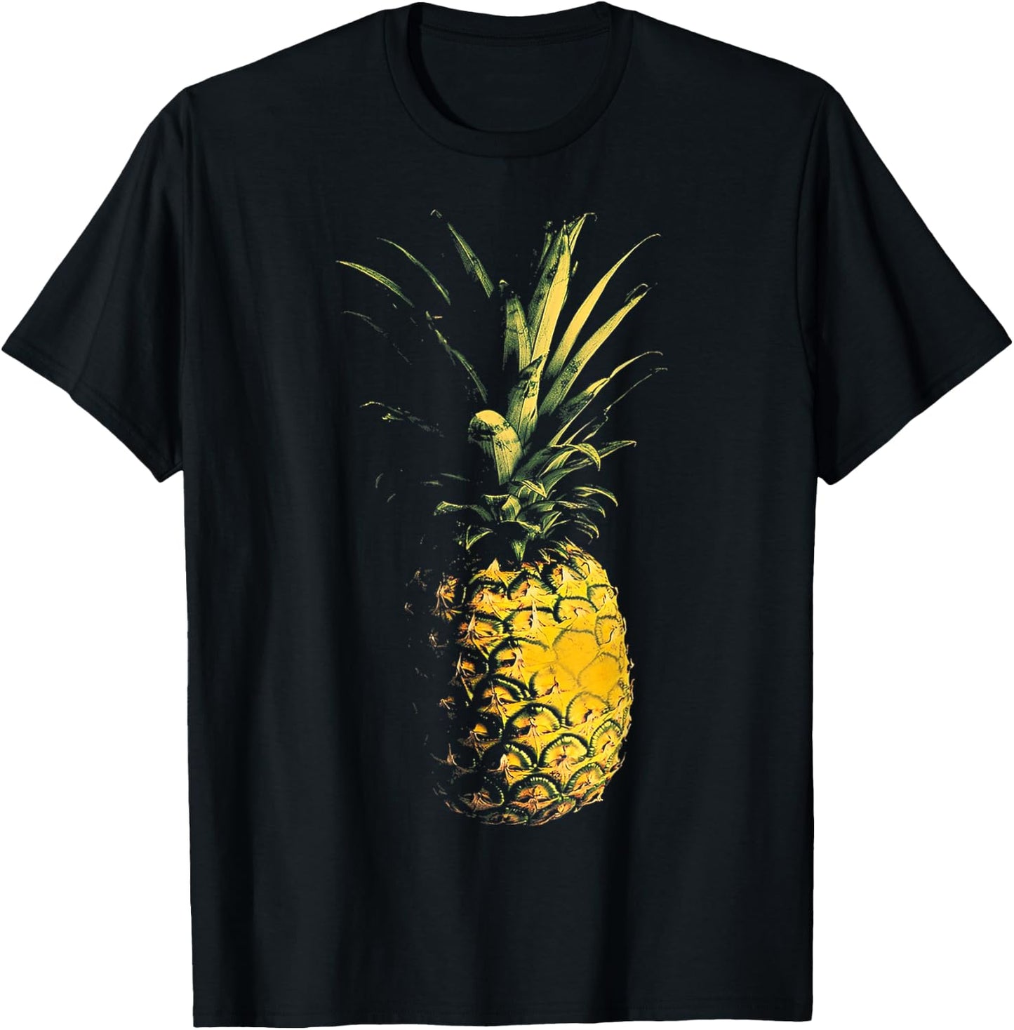 Graphic Art Pineapple Fruit Pineapple , Black, S T-Shirt - T-Shirt | Black
