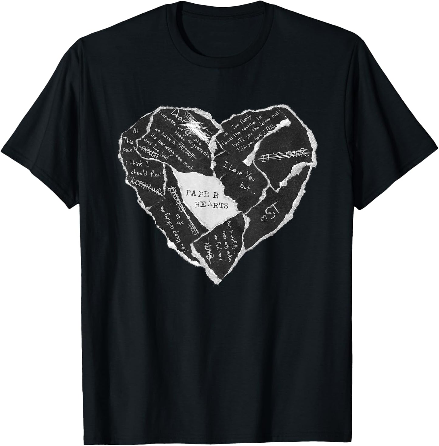 Sleep Theory - Official Merchandise - Paper Heart T-Shirt - T-Shirt | Black