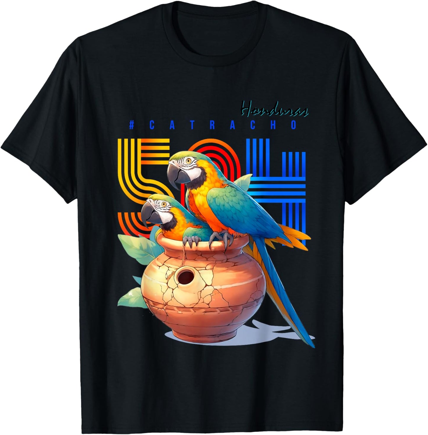 Honduras catracho 504 parrots T-Shirt - T-Shirt | Black