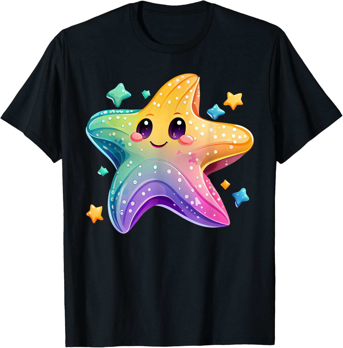 Starfish Costume Adult Women Children Starfish T-Shirt - T-Shirt | Black