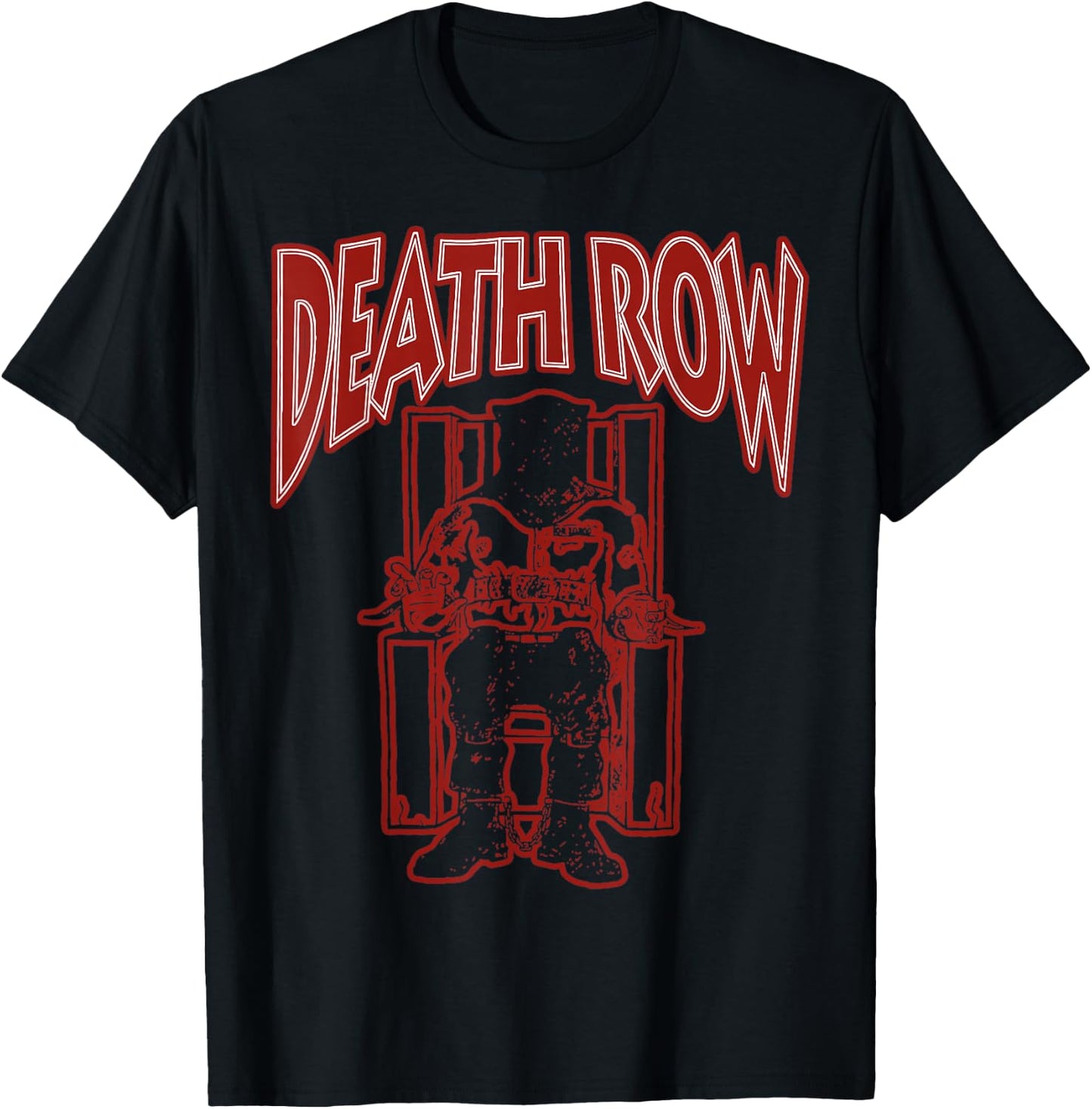 Offizielles Death Row Records Red Chair Logo T-Shirt - T-Shirt | Black