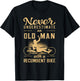 Never Underestimate an Old Man Recumbent Trike T-Shirt - T-Shirt | Black