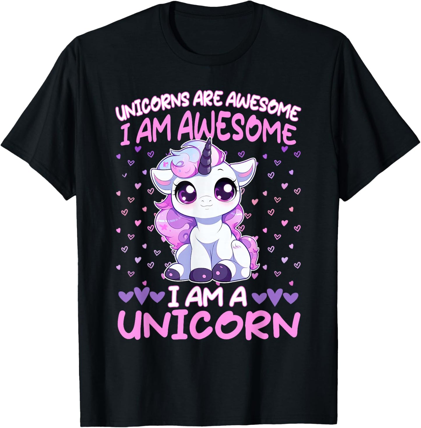 Unicorn Awesome Quote sweet unicorns daughter T-Shirt - T-Shirt | Black