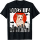 Funny Vintage Japanese Dogzilla Portuguese Podengo Pequeno T-Shirt - T-Shirt | Black