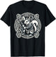 Warrior Squirrel Ratatoskr Borre Style Norse Mythology T-Shirt - T-Shirt | Black
