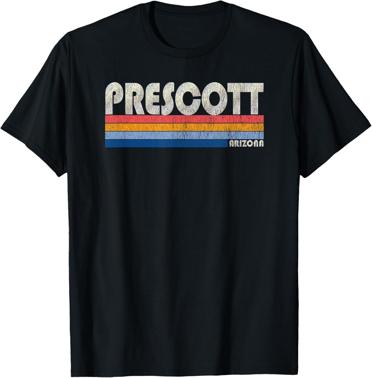 Vintage 70s 80s Style Prescott AZ T-Shirt - T-Shirt | Black