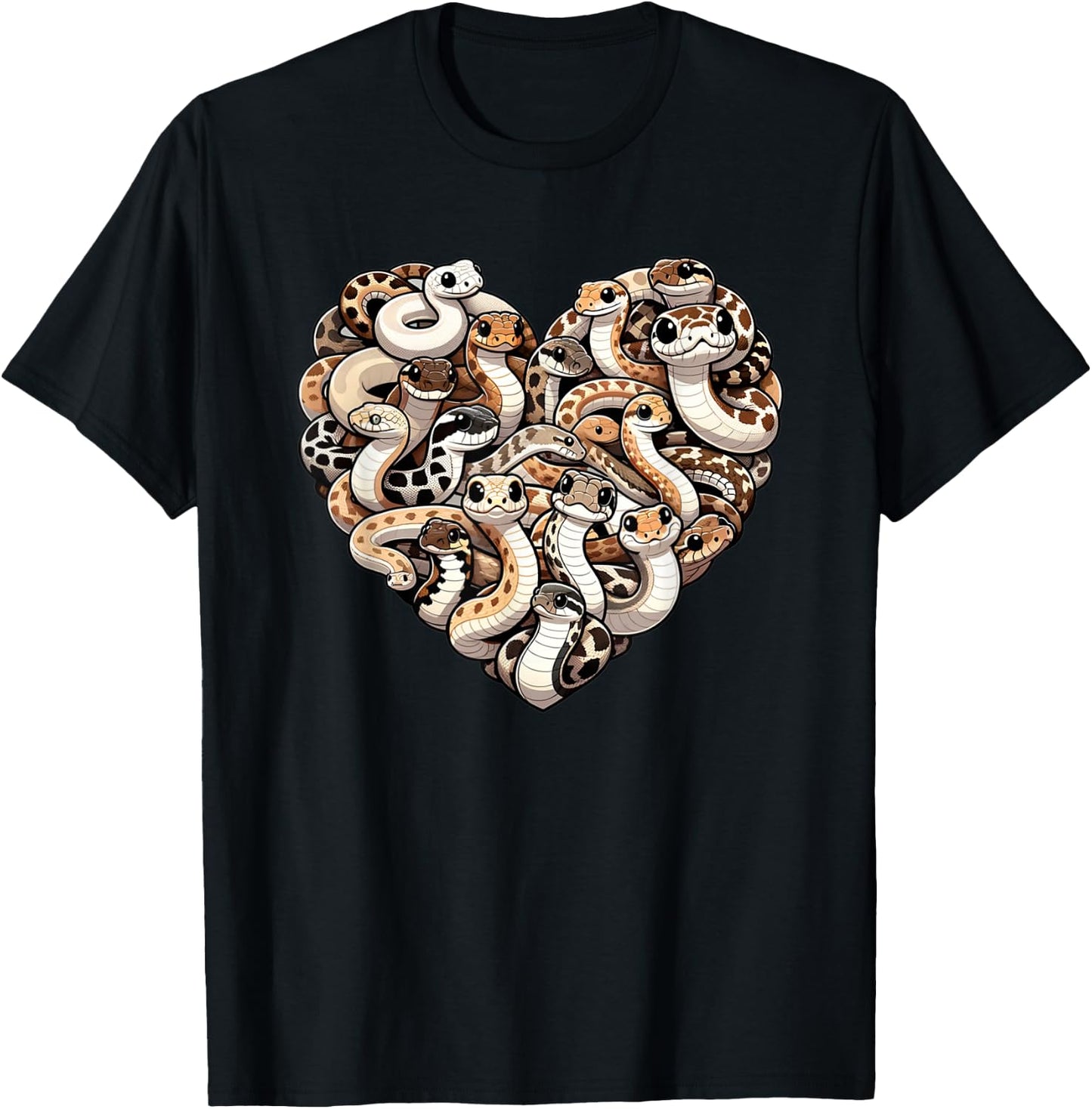 Hognose Snake Lover Puff Adder Snakes T-Shirt - T-Shirt | Black