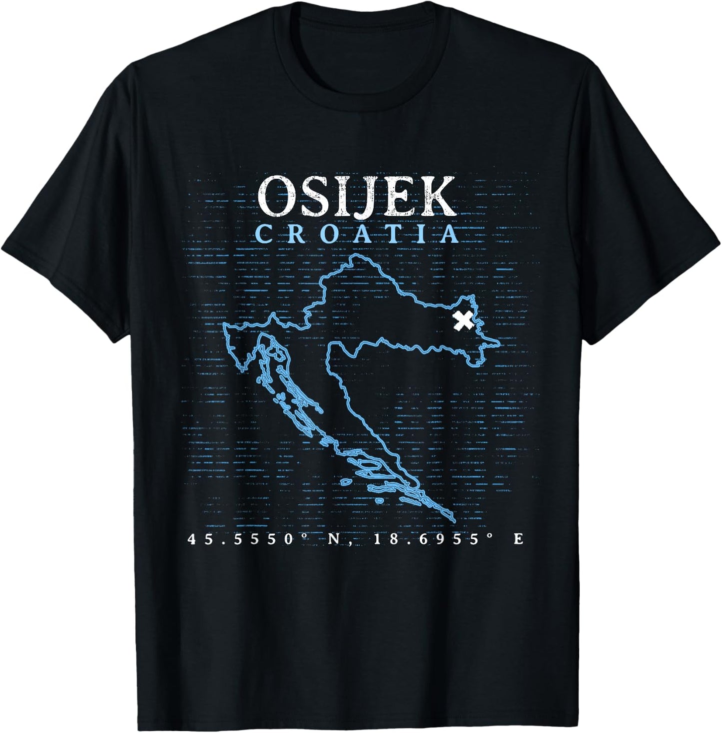 Kroatien Osijek T-Shirt - T-Shirt | Black