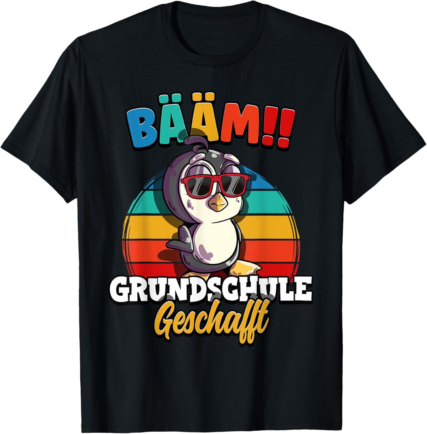 Bääm Primary School Geschafft T-Shirt - T-Shirt | Black