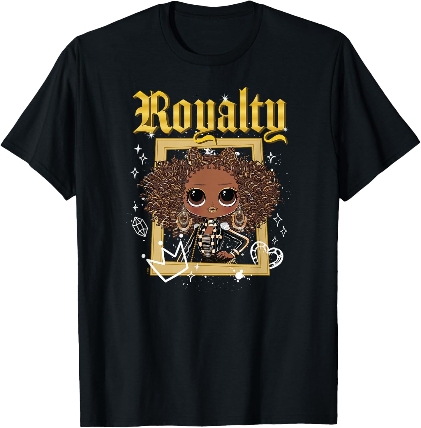 LOL OMG! - Royal Bee Frame T-Shirt - T-Shirt | Black