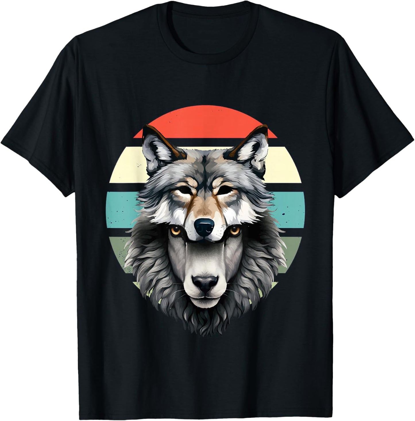 A wolf in sheep's clothing Wolf Dog Wolf Lover Animal Nature T-Shirt - T-Shirt | Black