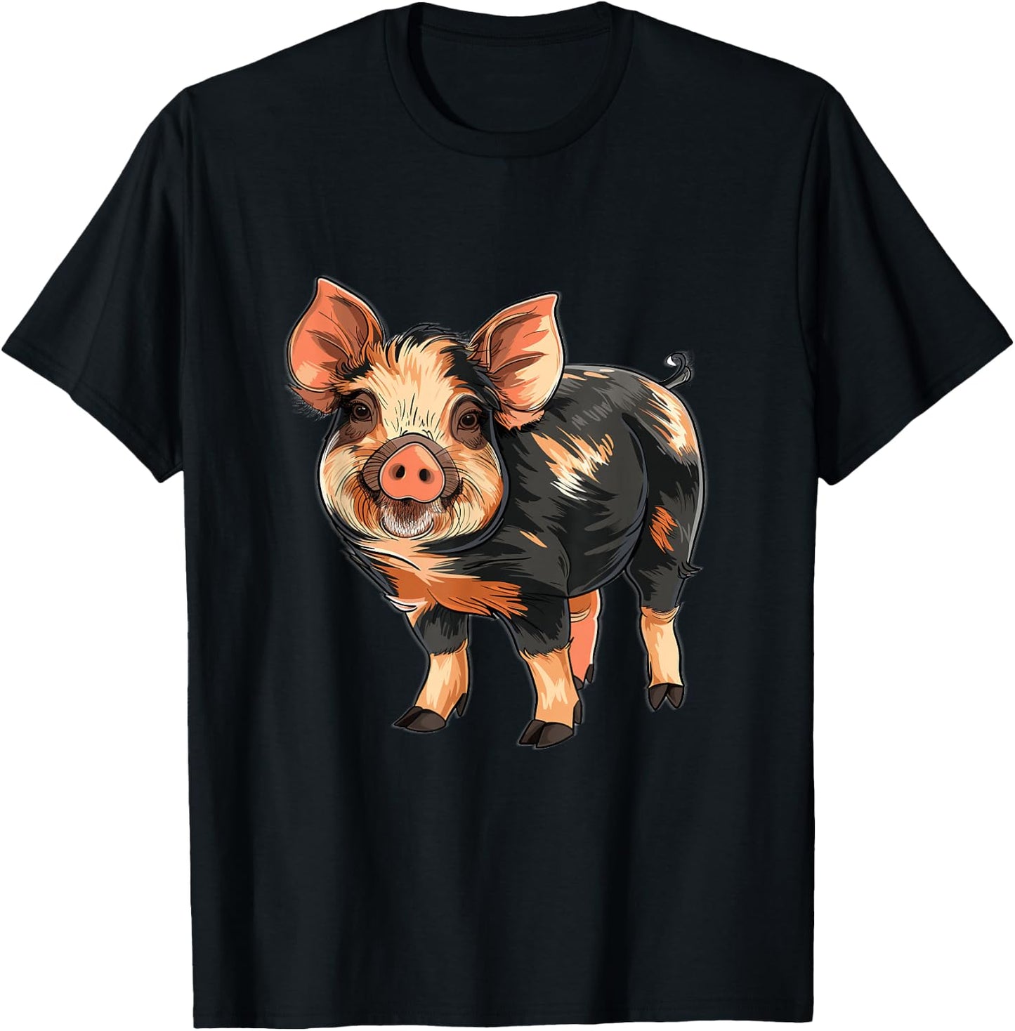 Kune Kune Pig Breeder Kune Kune Lover Kune Kune Pig Girl T-Shirt - T-Shirt | Black