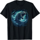 Sea Monster Leviathan Ocean Creature Vintage Art Graphic T-Shirt - T-Shirt | Black