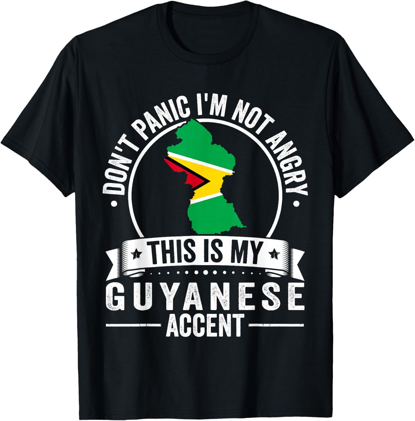 Guyanese Roots Outfit Funny Guyana Heritage Men Women T-Shirt - T-Shirt | Black