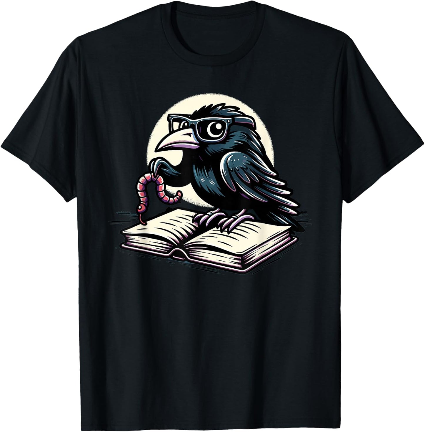 Edgar Allan Poe Raven Gothic Literature Macabre Poetry T-Shirt - T-Shirt | Black