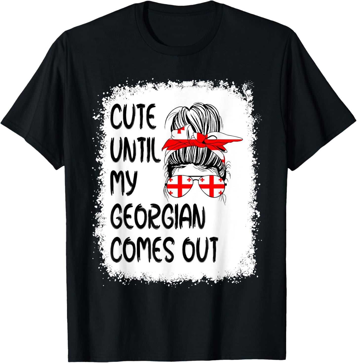 Funny Cute Until My Georgian Comes Out T-Shirt - T-Shirt | Black